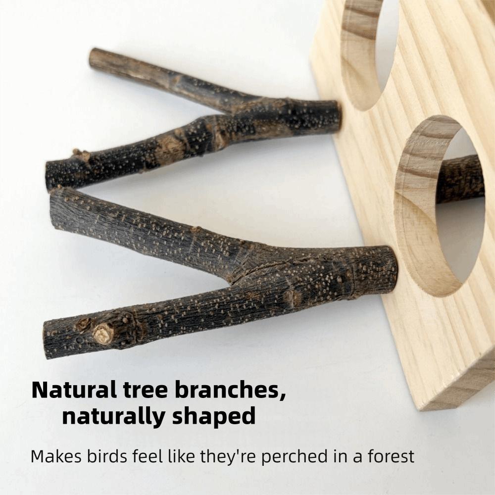 Detachable Parrot Parrot Perch Natural Bird Stand Perch For Parakeet Budgie Cockatoos