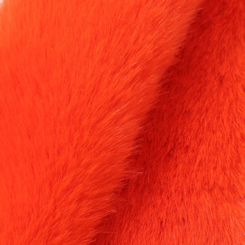 LALA Fur Scarf Petite Orange