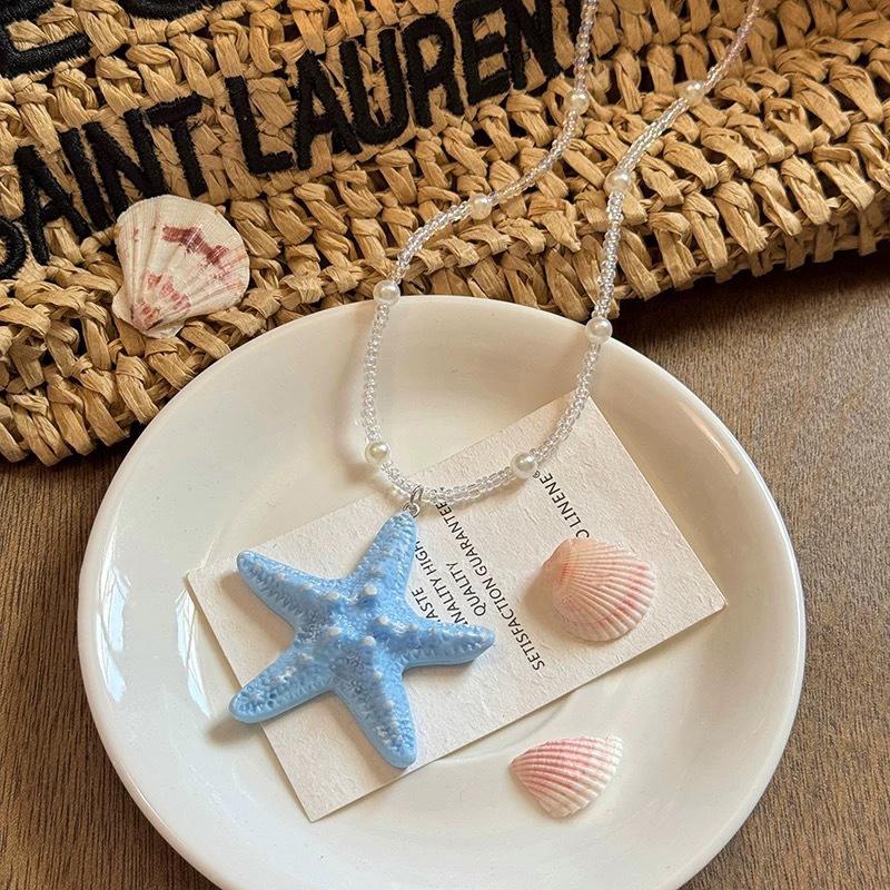 Moda Verão Fio Haihai Pingente Estrela Colar Para Mulheres Meninas Férias na Praia Acessórios de Joias Presentes de Aniversário