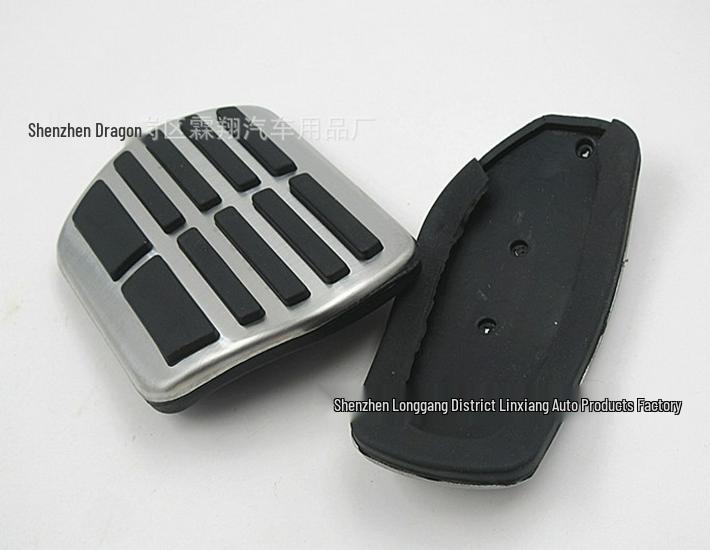 Stainless Steel Anti-Slip Accelerator & Brake Pedals for Koleos, Kadjar