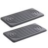 2Pieces Natural Water Absorbing Stone Soap Holder Tray For Bathroom Countertop And Sink Organization Counter Top
