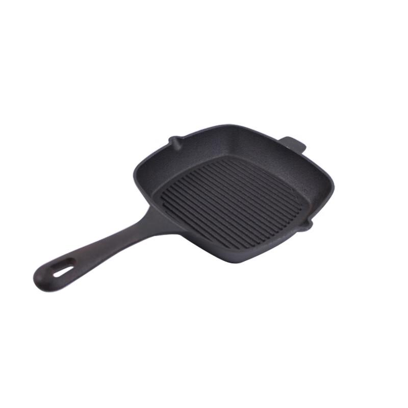 Lilang Cast Iron Ridged Steak Frying Pan