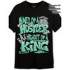 Generic Hustler Heart King Unisex T-Shirt 220g Cotton Graffiti Money Print AJ3 Match Black/White Casual