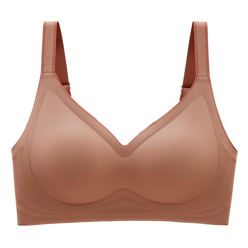 Seamless Gradient Sports Bra for Women - Wire-Free, Small Bust Support, Latex Adjustable