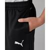 PUMA TEAMRISE Training Pants for Boys (JR) - Moisture-wicking, Quick-drying Jersey Pants. Fall/Winter 2024 Color: Black/White (03) Size 160