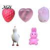 Sensory Squeeze Toy Color Changing Strawberry Simulated Fruit Bunny Duck Love TPR Stress Heart Ball Anxiety Relief Fidget