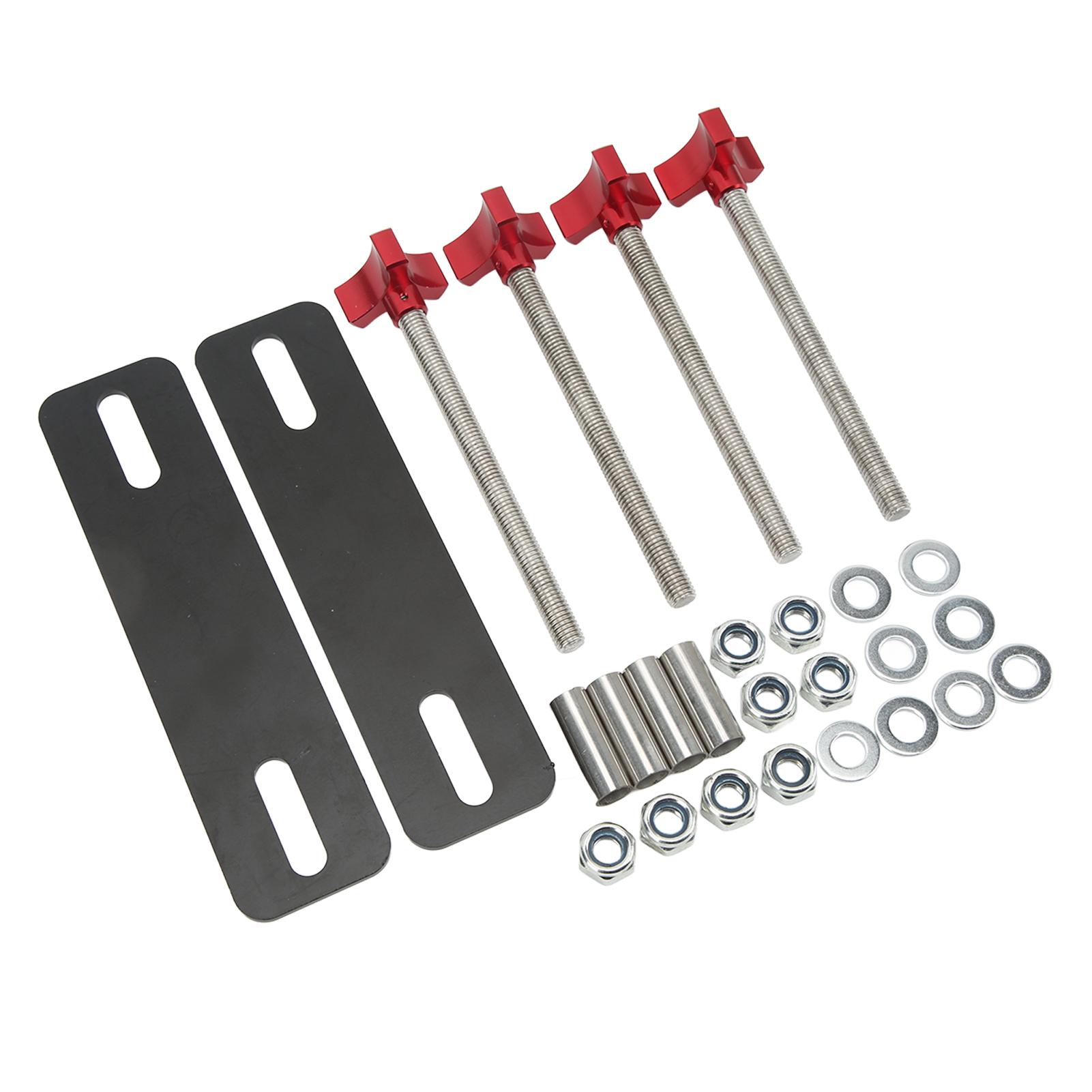 

Монтажные штифты для внедорожных траков, набор регулируемых кронштейнов для траков восстановления 4,72–6,69 дюйма, красный красный