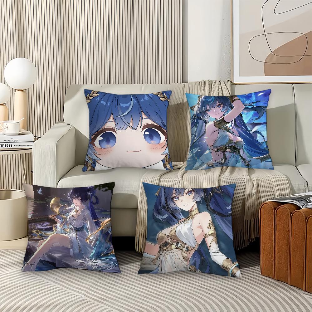 Spel Wuthering Waves IUNO Kuddfodral Kontorskuddar Lämpliga för Soffa Bil Sovrum Dekorativt Kuddfodral