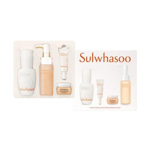 

Sulwhasoo First Care Activating Serum VI 4-Piece Set – (Serum 30ml + Cleansing Foam 50ml + Serum 4ml + Firming Cream EX 5ml)
