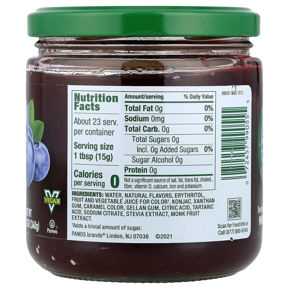Walden Farms Blueberry Fruit Spread 340g (12 oz)