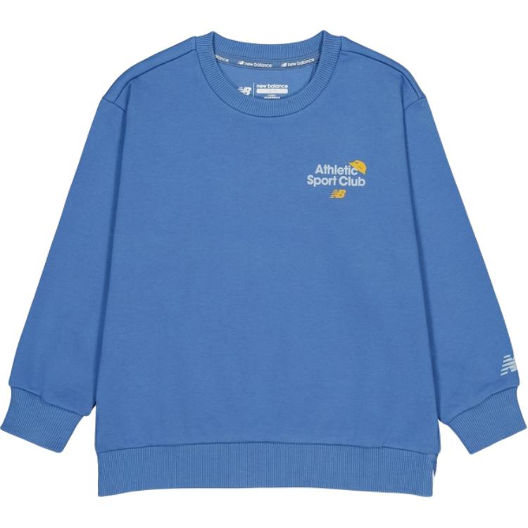 New Balance Kids Sweatshirts Crew Neck Moderate 7ZE31073-BL 110