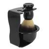 Men Beard Foaming Brush Set Soap Bowl Brush Rack Nylon Hair Beard Grooming Brush Kit