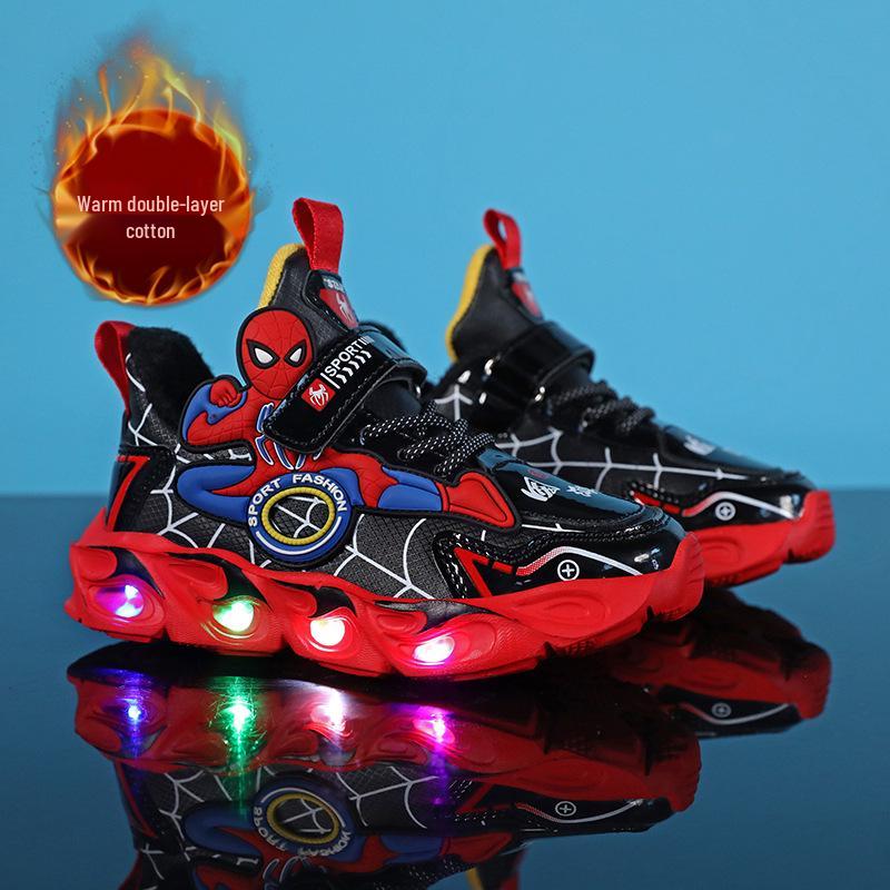 Kids' Light-Up Cartoon Mesh Running Shoes - Autumn 2025 Breathable Style