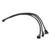 PWM Fan Power Supply Cable 1 To 3 Splitter PC for Case Internal Motherboard Extension Cable Cord Wire for 3-Pin Cooling