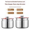 Stainless Steel Containers Large Capacity Airtight Locking Lids Rustproof Designs for Bulk Food Storage Solution