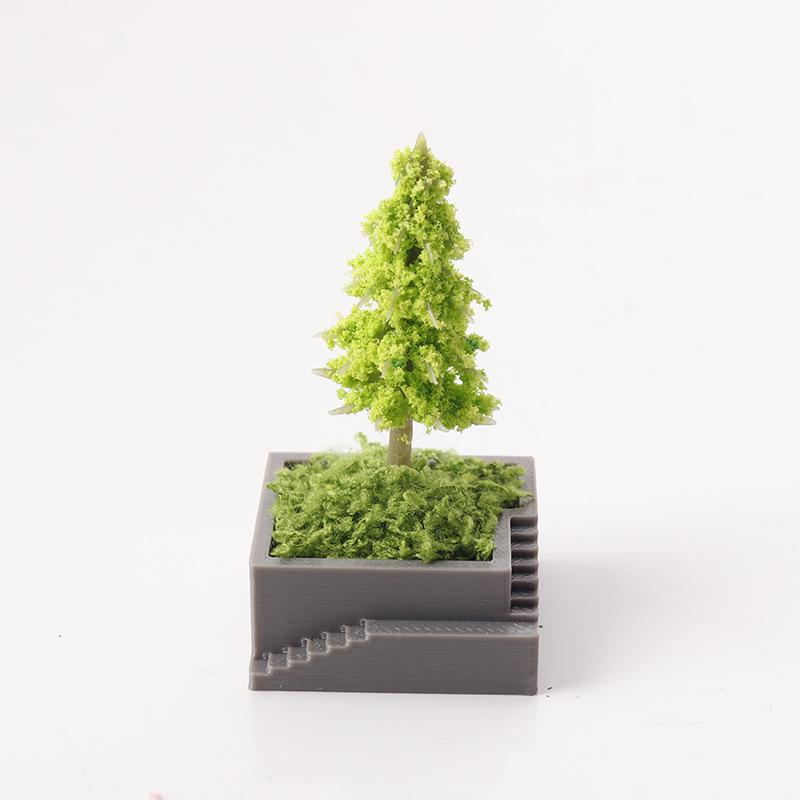 

Simulated Christmas Tree Cherry Blossom Tree Pine Tree Potted Plants Model Dollhouse Scene Decoration Micro Landscape Ornament A3
