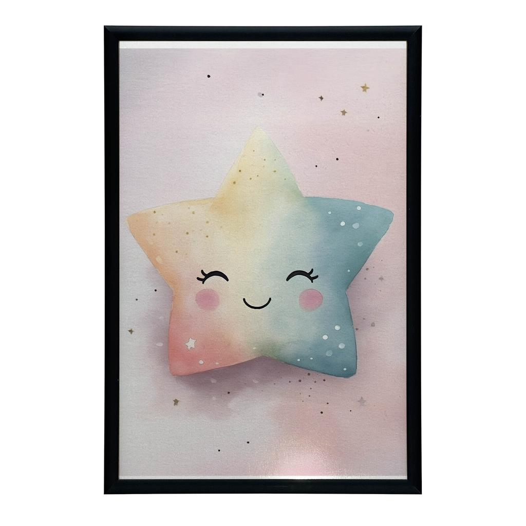 Pastelowa Gwiazdka Radości Pastelowa Gwiazdka Radości, 50X70 Cm, Bez Ramy, Płótno Premium Na Blejtramie