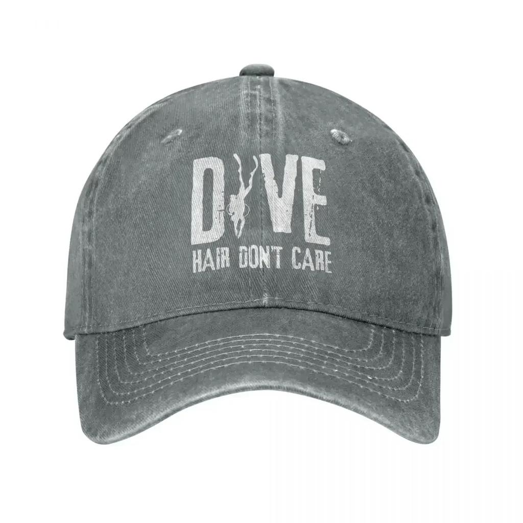 Dive Hair Dont Care Jeans Baseball Cap Adjustable Hat Dad Scuba Diving Diver Cap Hats Spring Summer Casual Casquette