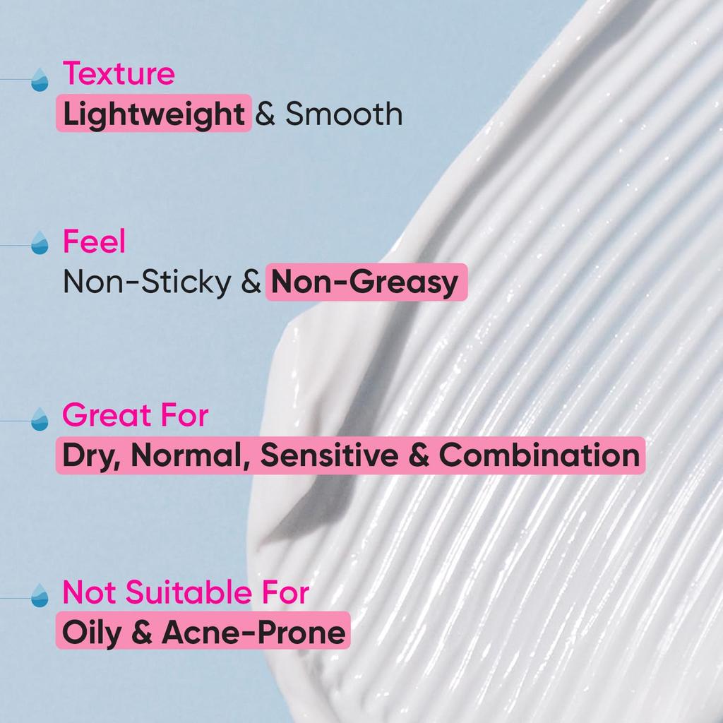 Dot & Key Ceramides Moisturizer with Hyaluronic Acid & Rice Water Intense Hydration 100gm