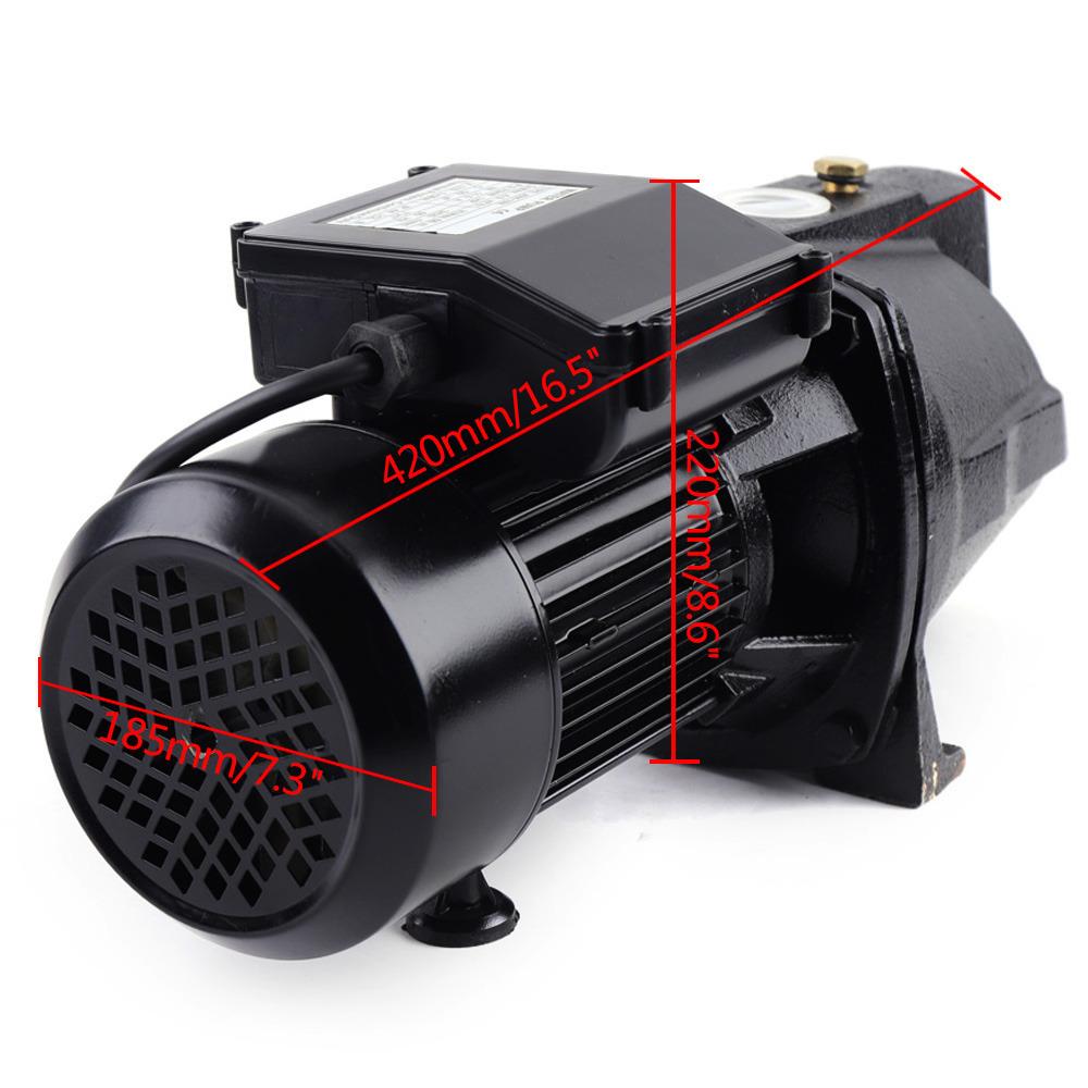 750W 1HP Powerful Well Jet Pump High Speed With Pressure Switch Garden Farm Irrigation Water Pump Corrosion-resistant