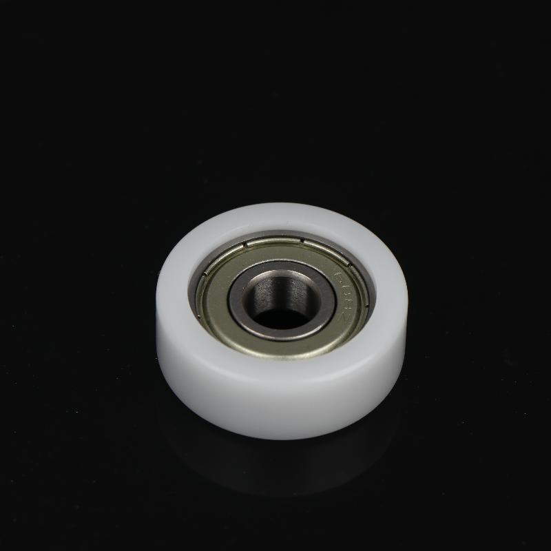 Plastic-Coated Roller Guide Wheel Easy Installation BS60828-10 Flat POM Pressure Wheel 1Pc for Home DIY Mechanical Repairs