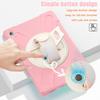 13.1 Inch Tablet Case Galaxy Tab S10 FE X620 X626B Shockproof Silicone Cover With Built-in Stand Anti-Scratch Dust