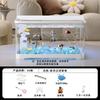 2026 Desktop-Aquarium mit Licht Kleiner Fischbehälter für Wohnzimmer Ökologische Landschaft Goldfischglas All-in-One Kompaktes Aquarium Dekor