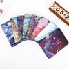 Exquisite Art Style Passport Protective Cover Van Gogh Starry Sky Women Leather Passport Holder Men Travel ID Passport Wallet CLE