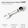 1Pcs 72 Teeth Ratchet Socket Spanner 6-19mm Nut Repair Tool Durable Stubby Single Wrench
