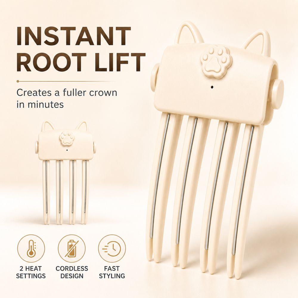 Nahtloses Design Elektrische Haarspangen Hohe Krone Volumen Gebende Pony-Klammer Pony-Styling