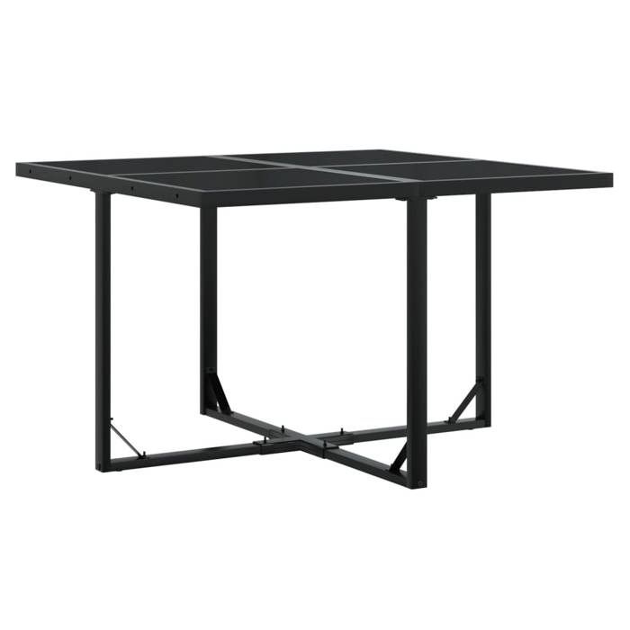 VidaXL Ensemble à manger de jardin 9 pcs Noir Résine tressée, ensemble de salle à manger d'extérieur, meuble de salle à 3295043