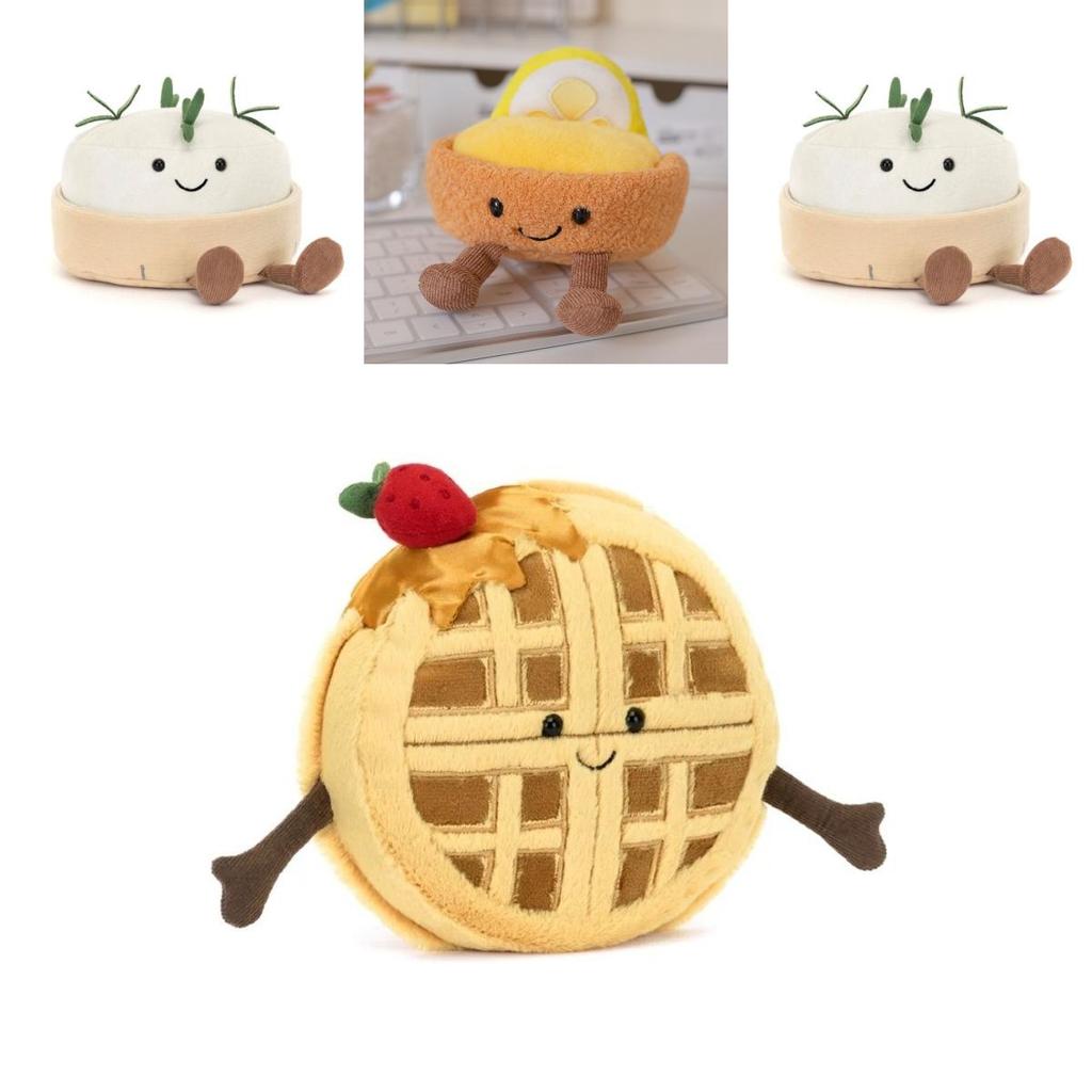 Peluche Torta Formaggio Fragola Limone Per Bambini E Collezionisti