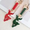 Christmas Tree Santa Claus Keychain Cane Metal Xmas Pendant  Christmas Gifts