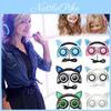Casque de jeu rechargeable à LED avec microphone, série Cat Ear, pour adolescents et passionnés d'e-sport