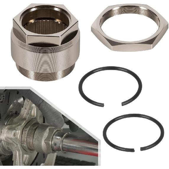 YMT Rear Axle Lock Nut Clip Bolt Jam Sleeve Fit for Honda TRX300EX TRX400EX TRX250X TRX400X ATC250R ATC350X