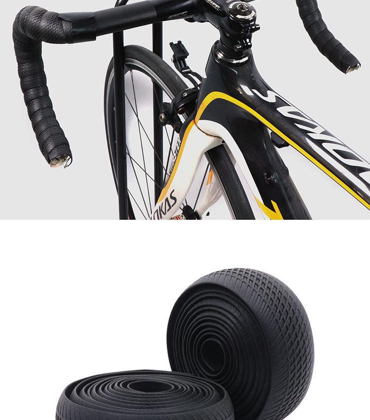 Comfort Grip Non-Slip Road Bike Handlebar Tape with Silicone Straps - Wear-Resistant Protection for Off-Road Drop Bars