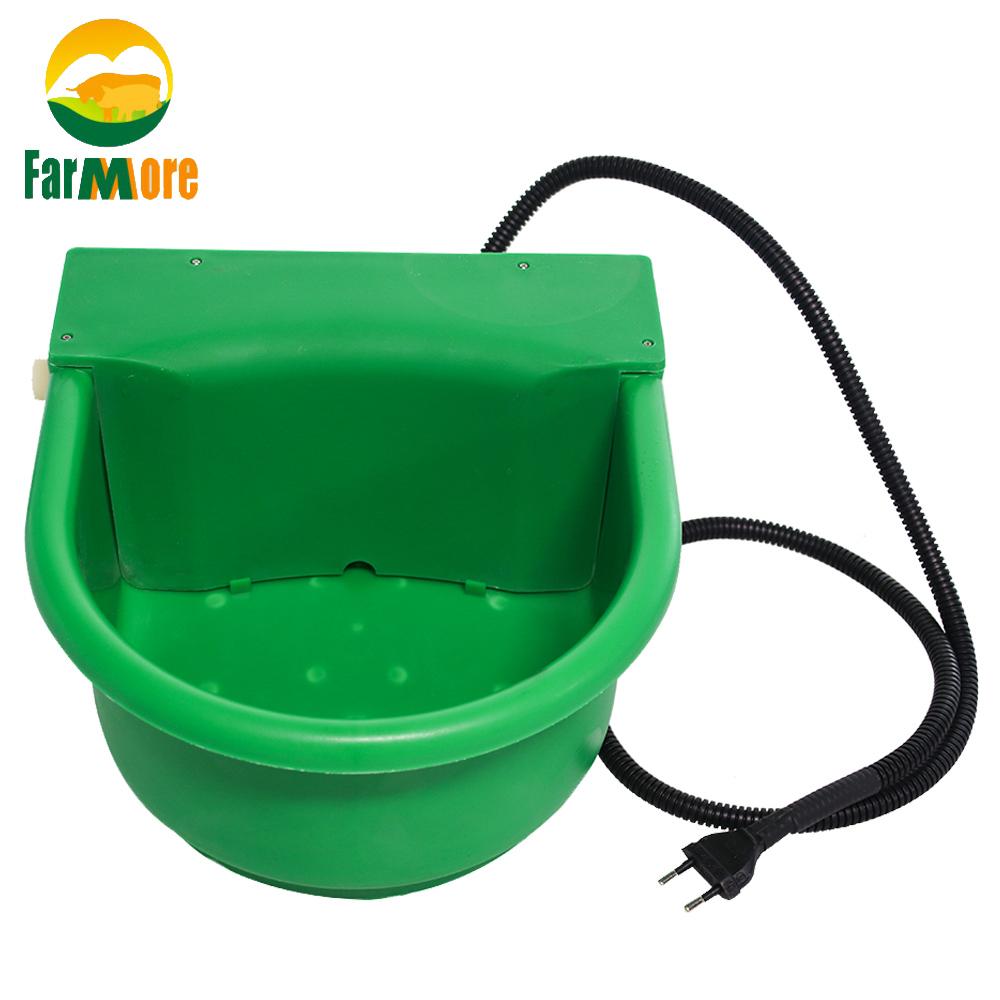 5L Automatic Heated Water Bowl With Cow Drinking Floating Ball Cattle Feeding Dispenser For Horse Sheep Dog Livestock Supplies