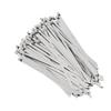 200Pcs Stainless Steel Cable Tie 4.6mm Width Hose Zip Tie Self Locking Set Kit for Wire Line