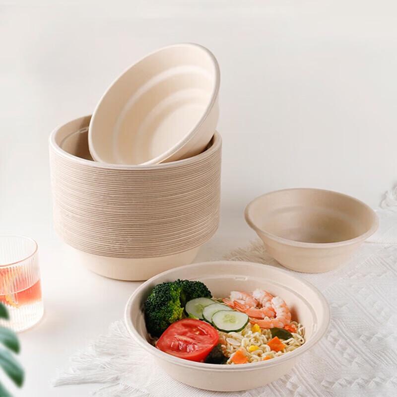 

Meliya Disposable Sugarcane Pulp Bowls