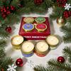 Christmas Scented Candle Gift Set, Smokeless Soy Wax in Tin Box, Premium Holiday Decor Gift