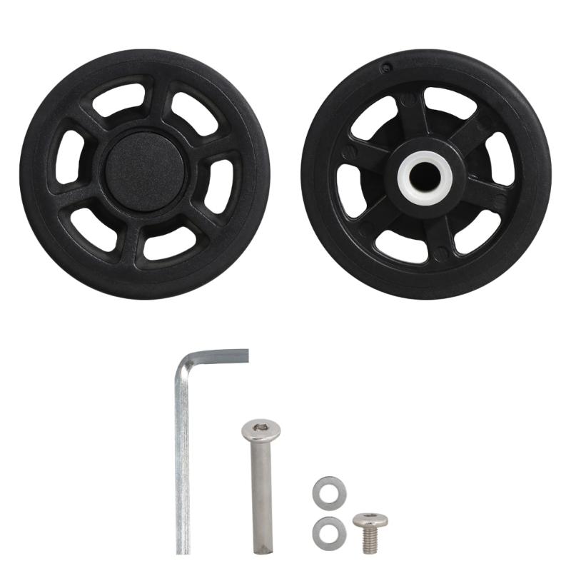 1 st Praktiska PVC Bagagehjul Ersättning Tysta Resväskhjul för Resväskor Vagnväskhjul