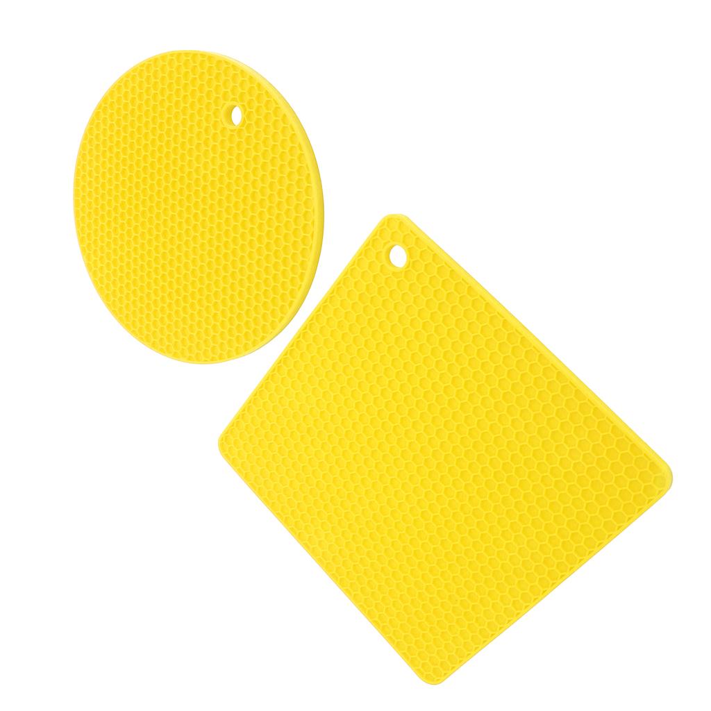 5 PCS 2 Round 3 Silicone Mat Multipurpose Hot Pads for Hot Dishes Tables