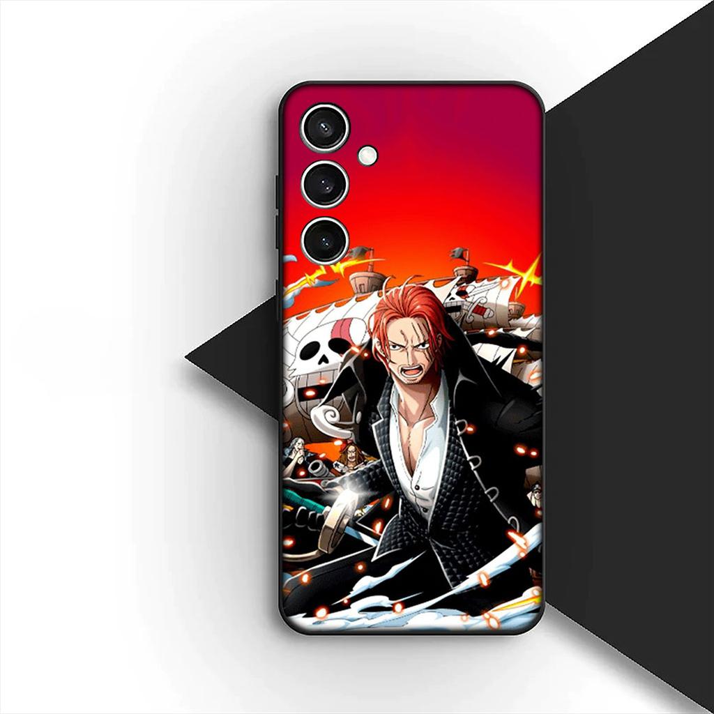 Soft Cover for Xiaomi Redmi Note 12 11 10 A3 Pro 10A 10C 12C Note12 5G 4G Casing Phone Case Red Hair One Luffy Pieces Shanks