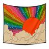 Psychedelic Sunset Tapestry  Vibrant Art for Living Room  Boho Style Enhance Your Space with Colorful and Inspirational Vibes
