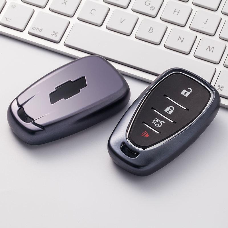 Chevrolet Key Cover for Cruze, Malibu XL, Trax, Equinox - TPU Shell & Buckle for Smart Models