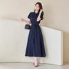 Morris Coming Home Long Dress Belt Set Collar Button M2606op077b