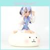 Cute Sitting Kyoko Chino Pvc Figure In Pajamas For Collectors And Car Decor