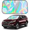 D-Lumina Windshield Sun Shade For 2011-2017 Honda Odyssey Mini Van Accessories, Iridescent Reflective Front Window Sunshade Sun Visor Protector Block