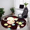 1pc Cats Flowers Office Round Area Rug, Under Office Chairs Bedroom Living Room Home Decor, Room Deco