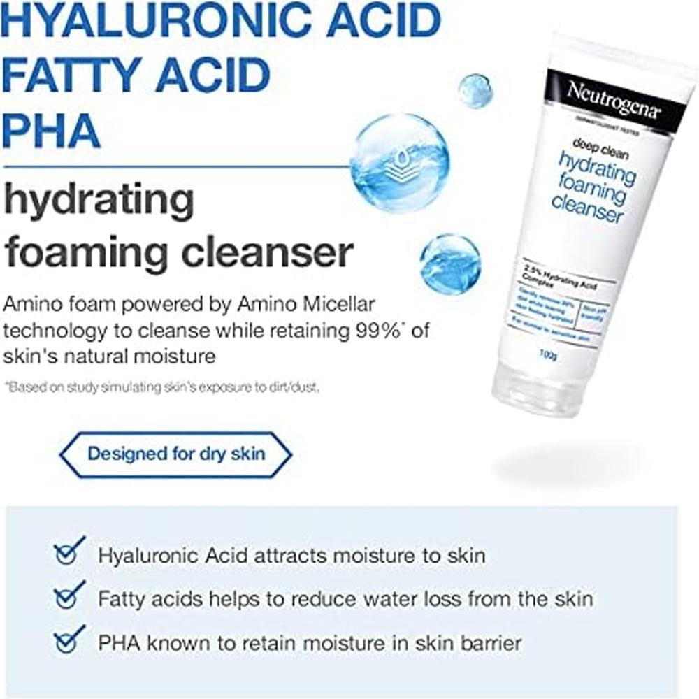 Neutrogena Deep Clean Hydrating Foaming Cleanser 175ml